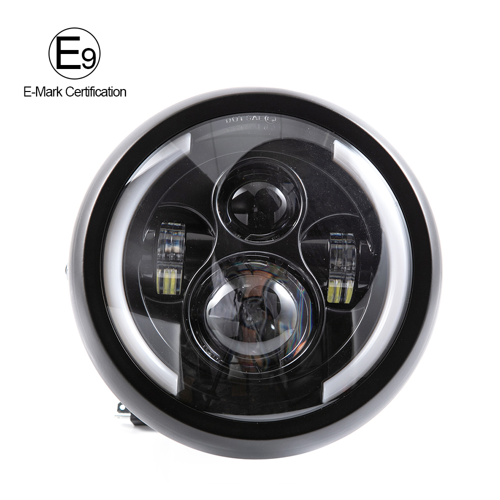 Universal Motorcycle Led Headlight Projector - 7,5 