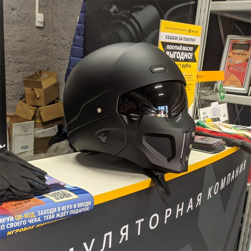 Full Face Motorcycle Helmet With Bluetooth - Новый мотошлем Scorpion 2026: ретро-дизайн, универсальный,