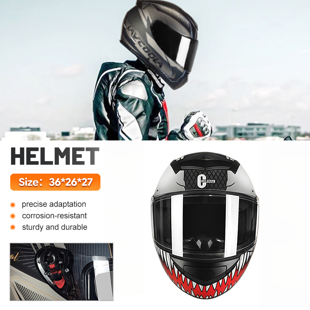 Стильный мотоциклетный шлем с  – обзор и цена Dual Visor Motorcycle Racing Helmet