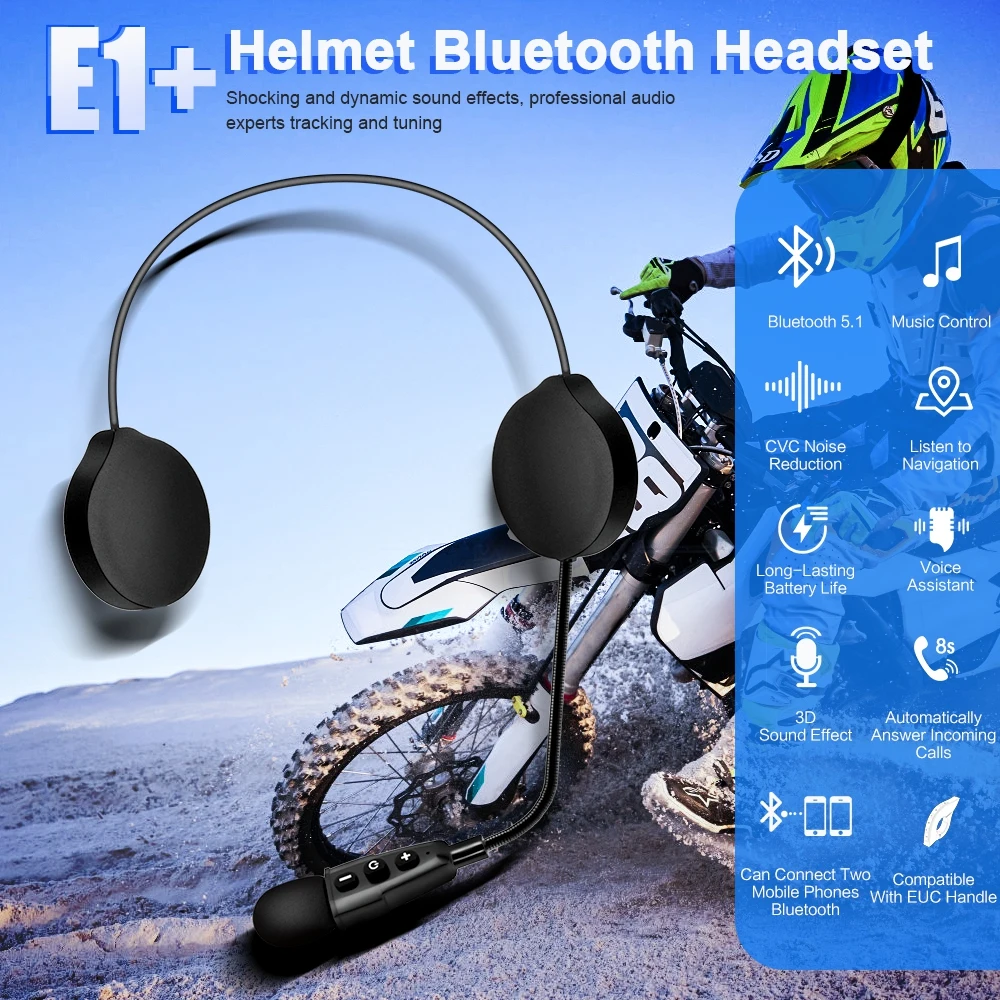 EJEAS E1+ Bluetooth-гарнитура  – обзор и цена Full Face Motorcycle Helmet With Bluetooth